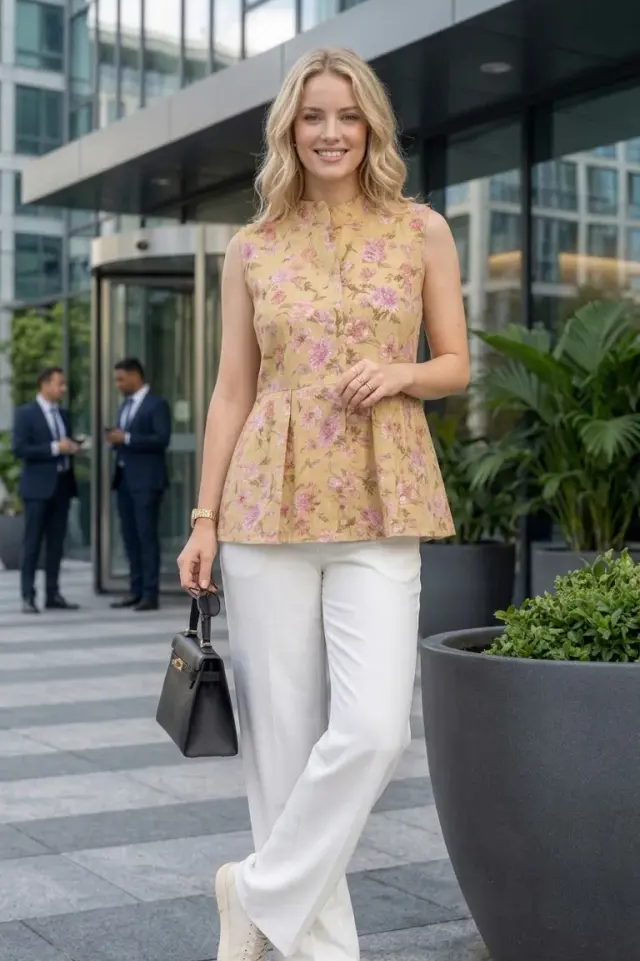 Gulnaar Shirt – Premium Cotton Floral Shirt