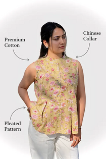 Gulnaar Shirt – Premium Cotton Floral Shirt