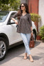 Daily Comfort Black Alia Cut Cotton Kurti